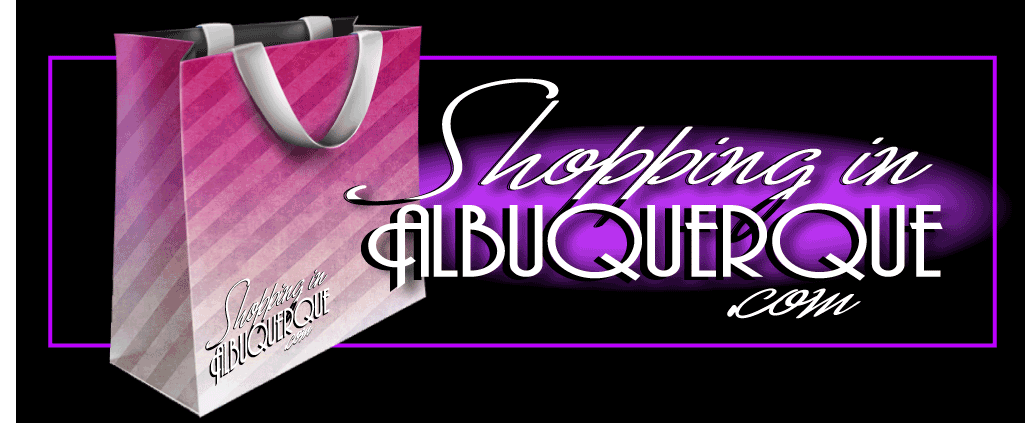shopping in albuquerque top banner with logo.
